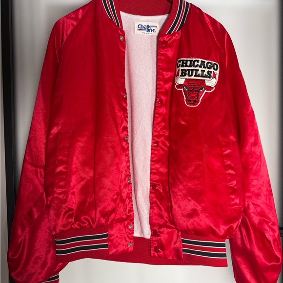 Chicago Bulls Satin Varsity Jacket